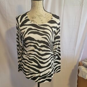 Chico's zebra sweater